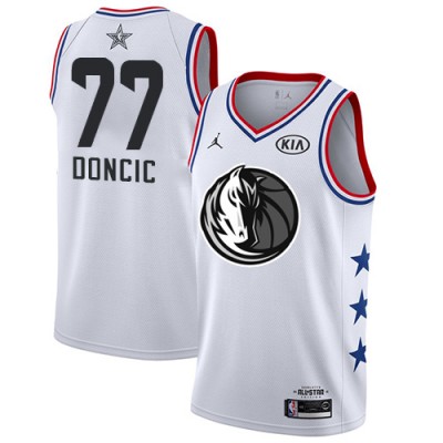 Nike Dallas Mavericks #77 Luka Doncic White Youth NBA Jordan Swingman 2019 All-Star Game Jersey